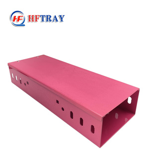 HFTRAY Chemin de câbles en acier 100 mm avec rail latéral, peinture anti-corrosion solide pour la pose de câbles - Product Image 5