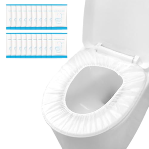 Copriwater monouso morbidi e portatili, in carta igienica, per viaggi, all'ingrosso - Product Image 1