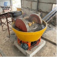 Rodamiento para Molino de Bandeja Húmeda de Alta Resistencia SHINING para Línea de Procesamiento de Mineral de Oro a Pequeña Escala Sudán Zimbabue