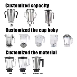 Frullatore per frullati in acciaio inossidabile elettrico elettrico professionale per uso domestico - Product Image 4