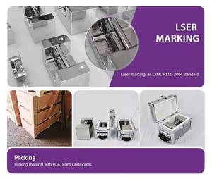 Classe F1 20kg en acier inoxydable poli miroir réglable pour poignée de poids certifié OIML pour l'étalonnage de l'échelle de laboratoire - Product Image 5