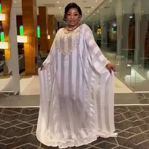 2023 Gaun Muslim Wanita Abaya Afrika Gaun Sifon Wanita Gaun Pakaian Wanita Elegan Afrika Produsen Kustom