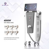 Machine d'épilation au laser à diode 755nm 808nm 940nm 1064nm, 4000W haute puissance, sans douleur, semi-conducteur à glace, usage commercial, beauté