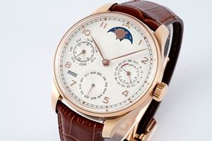 Reloj Deportivo de Buceo con Calendario Perpetuo y Fase Lunar, Movimiento Mecánico 52610 de Acero Inoxidable de 44 mm, Oro Rosa, 20 mm - Product Image 3