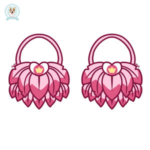 Regalo Romántico Especial para el Día de San Valentín, Bolsa de Peluche Personalizada con Cierre de Gancho y Bucle, Forro de Algodón, Osito de Peluche con Corazón, Bordado de Flamenco - Product Image 1