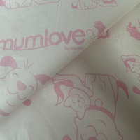 Logo papier de soie résistant à l'humidité et à la graisse pour les boîtes-cadeaux emballage de fleurs bijoux vêtements emballage revêtement de cire pour chaussettes
