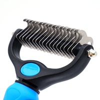 Offre Spéciale brosse à Double face pour chiens et chats, élimine les enchevêtrements, le désherbage et le démêlage du sous-manteau, peigne râteau, brosse de toilettage pour animaux de compagnie