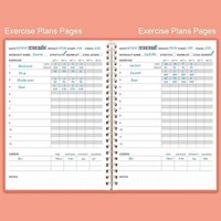 Journal de sport en spirale A5 personnalisé journal de bord avec 100 pages intérieures couverture en cuir bloc-notes
