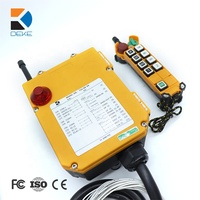 Interrupteur à télécommande sans fil 8 canaux F24-8D avec portée de 100 m, étanche, pour grue de levage
