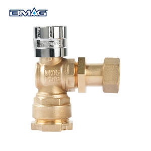 BMAG wpas bersertifikat OEM jenis sudut antipenipuan magnetik dapat dikunci bola kuningan katup pengukur air dengan mur Putar - Product Image 3