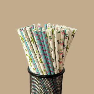 Pajita de Papel de Gran Tamaño a Precio de Fábrica, Embalaje Individual Personalizado, Entrega Rápida, Pajita de Papel Marrón de Verano - Product Image 3
