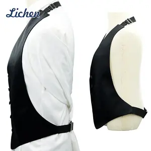 Atacado em estoque Wedding Party Gentleman Suit Vest Black Slim Men's Waistcoats