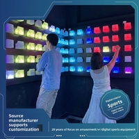 Lumière LED interactive pour salle de sport numérique, escalade, jeu de lancer multijoueur, lumière de sol à induction 36V