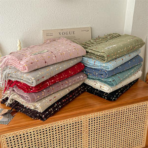 חורף חדש חם קשמיר דו-צדדי, צעיפים נשים וגברים דפוס <span class=keywords><strong>houndstooth</strong></span> pashmina צעיף צעיף עם ציצית - Product Image 3