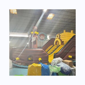 Château gonflable commercial <span class=keywords><strong>pirate</strong></span> avec toboggan pour enfants, aire de jeux gonflable - Product Image 2