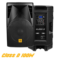 TOP vente DJ haut-parleur 15 pouces gamme complète 2 voies 100W haut-parleur Club haut de gamme avec fonction Radio Audio professionnel