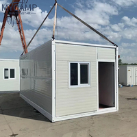 Maison préfabriquée pliable et extensible de luxe moderne de 40 pieds, maison préfabriquée mobile isolée et résistante aux ouragans de 20 pieds avec mobilier