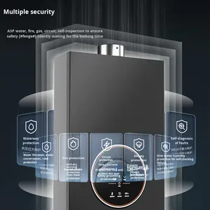 Usine de gros de haute qualité 6/7/8/10/12L chauffe-eau à gaz sans réservoir 13/15/16/20/24/32/36/40L chaudière à gaz instantané GPL/NG Geyser - Product Image 2