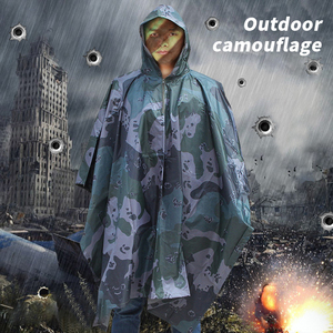 Pluie à capuche en PVC léger pour Poncho imperméable réutilisable imperméable pour hommes femmes équipement de pluie multifonctionnel pour Camping randonnée - Product Image 5