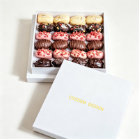 Boîte Cadeau Personnalisée de Biscuits et Noix Premium 2 Pièces, Emballage Alimentaire en Carton Qualité Alimentaire pour Chocolats, Dattes et Desserts du Ramadan