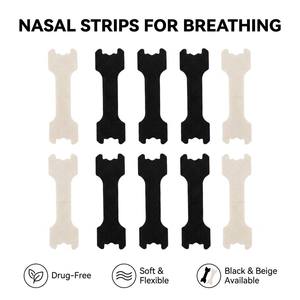 Tiras Nasales Anti-Ronquidos HLK Personalizadas OEM, Oxigenantes, Sin Medicamentos, Suaves y Flexibles, Negras y Beige, 30 Unidades/Bolsa, Certificación CE, Mejor Respiración - Product Image 1