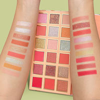 Palette d'ombres à paupières mates de fard à paupières imperméable à l'étiquetage privé Palette d'ombres à paupières hautement pigmentées