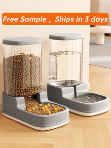 Mangeoire automatique pour animaux de compagnie de grande capacité 4L distributeur d'eau débranché <span class=keywords><strong>7</strong></span> jours pour chats chiens avec bols anti-déversement - Product Image 6