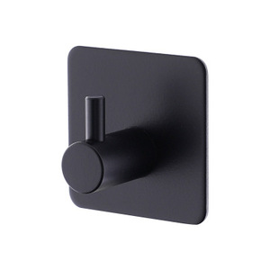 Sanga Custom Logo <b>Black</b> Bathroom Strong Adhesive Eco-Friendly Multifunction Stainless Steel 304 Metal <b>Hooks</b> for Walls - Product Image 1