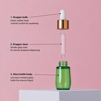 Flacon compte-gouttes vide en plastique unique de 20 ml pour sérum de soin, cosmétiques, huile essentielle pour le visage et les cheveux – Nouveau design personnalisé
