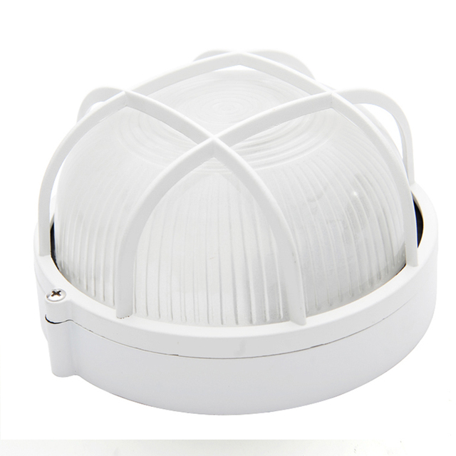 OEM/ ODM Factory Made Design Own Brand Mass 8W 13W Caged Round Garden Bulkhead Light