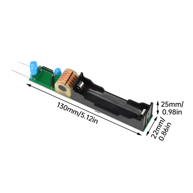 20KV High Voltage Boost Module High Voltage Generator Ignition Module 3.7V Arc Igniter Transformer with Battery Base