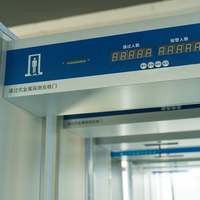 Detector de Metales de Cuerpo Completo para Seguridad Penitencial, Puerta de Detección con Sensor de 18 Zonas para Inspección en Estaciones de Metro, Aeropuertos y Trenes