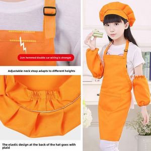 เสื้อกันน้ำสำหรับเด็ก ชุดกันเปื้อนสำหรับวาดภาพ ระบายสี อบขนม สำหรับโรงเรียนอนุบาล ใช้สำหรับงานโฆษณาส่งเสริมการขาย - Product Image 2