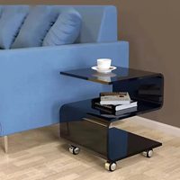 Table basse rectangulaire moderne et minimaliste en acrylique transparent, table d'appoint, mobilier de salon en plastique