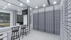 Custom Pharmacy Store Design Wall Mounted Medicine Display Shelves Island Counter Retail Pharmacy Fixtures - Product Image 6