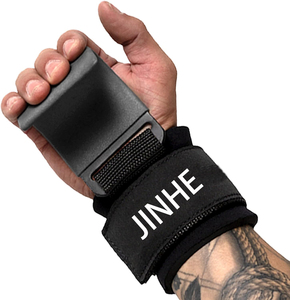 Phòng tập thể dục Workout nhiệm vụ nặng nề nâng dây đeo cổ tay Grips thể thao bảo vệ Deadlift PowerLifting Trọng lượng nâng móc - Product Image 4