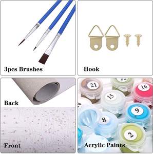 40x50cm decoración del hogar DIY Kit de pintura <span class=keywords><strong>al</strong></span> óleo <span class=keywords><strong>para</strong></span> adultos arte pintura <span class=keywords><strong>al</strong></span> óleo imágenes <span class=keywords><strong>para</strong></span> colorear por número fácil - Product Image 2