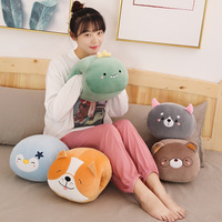 Offre Spéciale : Peluche Ours Animal de Dessin Animé, Coussin Chauffe-Mains, Poupée Rembourrée en Coton Fibreux, Cadeau d'Hiver pour Filles, Porte-clés