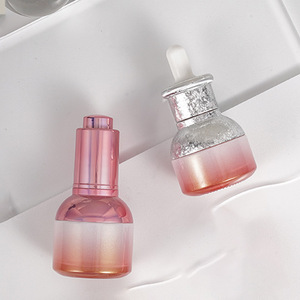 20ml 30ml màu hồng Chai nhỏ giọt chai màu trắng mờ với ống nhỏ giọt màu hồng mờ bao bì mỹ phẩm - Product Image 6