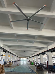 Ventilador de Techo <span class=keywords><strong>Gigante</strong></span> HVLS para Iglesia, Almacén, Fábrica, Refrigeración, Ahorro de Energía, Ventilador Grande de 24 pies con 5 Aspas - Product Image 1