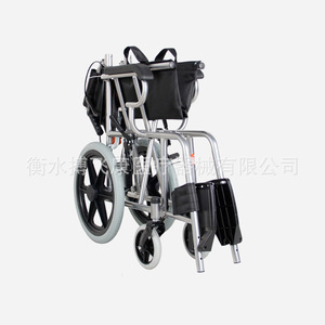 Fauteuil roulant manuel pliable, longueur 80 cm, hauteur de siège 47 cm, portable et léger, pour l'aide à la mobilité des personnes âgées - Product Image 5
