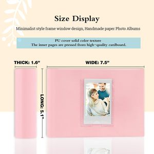 อัลบั้มรูป Veicevol สำหรับใส่รูป Fujifilm <span class=keywords><strong>Instax</strong></span> <span class=keywords><strong>Mini</strong></span> 12 11 9 40 90 8 7 Evo <span class=keywords><strong>Liplay</strong></span> กล้องโพลารอยด์แบบพกพา 64 ช่อง ปกหนัง PU - Product Image 5