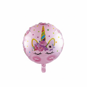 Palloncino da festa in alluminio unicorno rosa da 18 pollici per celebrazioni e festeggiamenti - Product Image 2