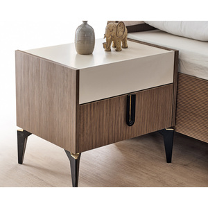 Ensemble de Chambre à Coucher de Luxe Moderne Pandora par Fabricant Turc Lit avec Rangement en MDF 5+ Tiroirs Option Inclinable Utilisation Hôtelière Mobilier de Maison - Product Image 5