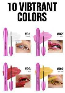 Máscara de Pestañas de 10 Colores <span class=keywords><strong>HANDAIYAN</strong></span>, Resistente al Agua, de Larga Duración, Voluminizadora y Rizadora - Product Image 3