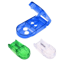 Boîte à pilules transparente en plastique, mini, promotionnelle, pour la vente en gros, avec logo personnalisé, portable et imprimée en sérigraphie