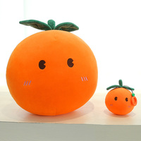 Aangepaste Premium Pluche Oranje Sleutelhanger Zachte Gevulde Fruit Hangertje Schattig Kawaii Mini Pluche Speelgoed Groothandel Cadeau voor Kinderen en Volwassenen