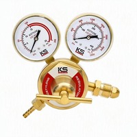 Régulateur de pression oxygène-acétylène à usage moyen, corps en laiton, simple étage, pour usage industriel