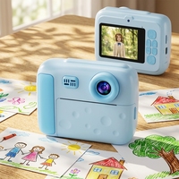 Appareil photo thermique instantané pour enfants mignon, 1080P HD, 2000W, capteur CMOS rechargeable avec MicroSD MP3, cadeau d'anniversaire pour enfants