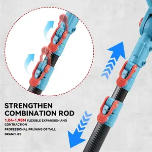 สำหรับแบตเตอรี่ <span class=keywords><strong>Makita</strong></span> <span class=keywords><strong>18V</strong></span> เครื่องมือทำสวนไร้สายกำลังสูง 3-in-1 <span class=keywords><strong>เลื่อย</strong></span>โซ่ไฟฟ้าแบบไร้แปรงถ่านพร้อมด้ามยืดหดได้ พร้อมพลาสติก - Product Image 5